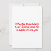 多くの祝福の天使カード 招待状 (裏面)