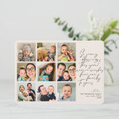 多くの祝福 今年の振り返り タン フォト コラージュ シーズンカード (スタンド正面)