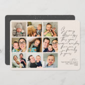 多くの祝福 今年の振り返り タン フォト コラージュ シーズンカード (正面/裏面)