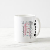 多くの神経(自律神経)が充満している コーヒーマグカップ (正面右)