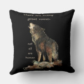 多くの素晴らし声オ感動的オカミ引用文 クッション (裏面)