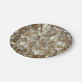 多くの美しいバラ花びら ペーパープレート (アングル)