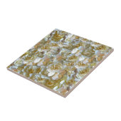 多くの美しい花びらのバラ タイル (側面)