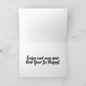 ***多くの聖降誕祭のお祝いを**し、新年を祝します。 シーズンカード (内部)