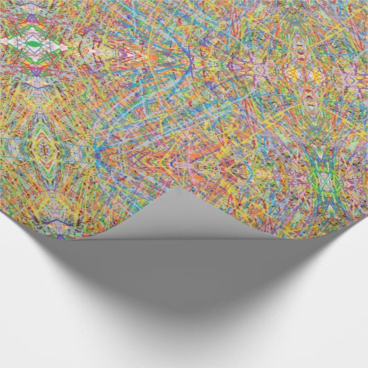 多くの色のファンタジーのような柔らかい砂絵 ラッピングペーパー (角)