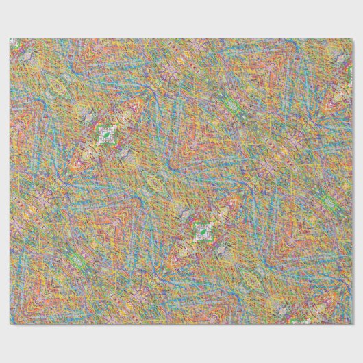 多くの色のファンタジーのような柔らかい砂絵 ラッピングペーパー (フラット)