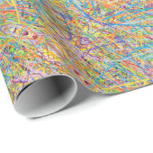 多くの色のファンタジーのような柔らかい砂絵 ラッピングペーパー (ロールコーナー)