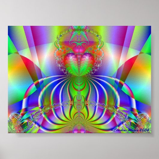 多くの色のブッダ ポスター (正面)