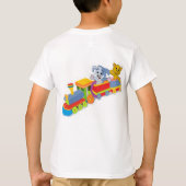 多くの色の列車の列車 Tシャツ (裏面)