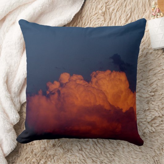 多くの色の雲 クッション (ブランケット)