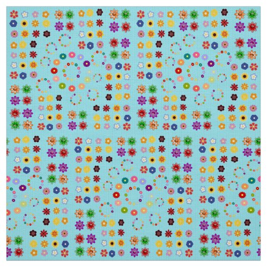 多くの花 ファブリック (見本)