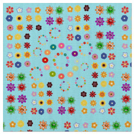 多くの花 ファブリック