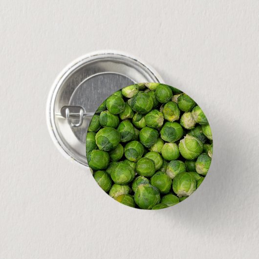 多くの芽キャベツ 缶バッジ (正面&裏面)
