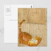 多くの言葉の猫 ポストカード (正面/裏面)