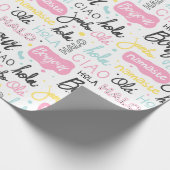 多くの言語でこんにちは ラッピングペーパー (角)