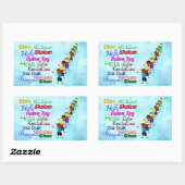 多くの言語でこんにちは 長方形シール (シート)