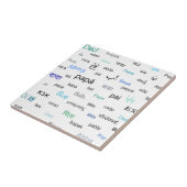 多くの言語でパパする違う語 タイル (側面)