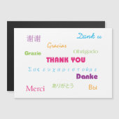 多くの言語で感謝カラフル (正面/裏面)