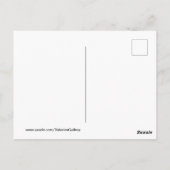 多くの言語で感謝ピンクブルーパープルグリーン ポストカード (裏面)