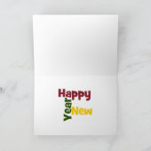 多くの言語で新年を迎える カード (内部)
