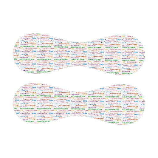 多くの言語で祝辞を述べる 野球ボール (パネル)