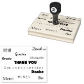 多くの言語で違うありがとう ラバースタンプ (押印)