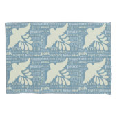 多くの言語でPEACEカスタムカラー枕ケース 枕カバー (正面)