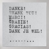 多くの言語に感謝 ポスター (正面)