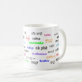 多くの言語のコーヒー、 コーヒーマグカップ (正面右)