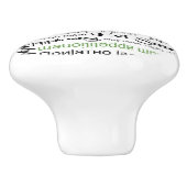 多くの言語の糖菓のappetit -緑の台所 セラミックノブ (側面)