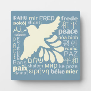 多くの言語のPEACEプラーク フォトプラーク
