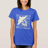 多くの言語ワイシャツ及びジャケットの平和 Tシャツ (正面)