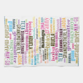 多くの言語台所タオルの祖母 キッチンタオル (横)