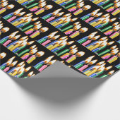 多くの誕生日のろうそく ラッピングペーパー (角)