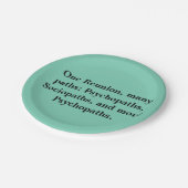 多くの道のおもしろいな家族会の紙皿 ペーパープレート (アングル)