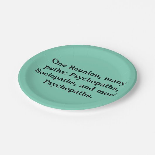 多くの道のおもしろいな家族会の紙皿 ペーパープレート (アングル)