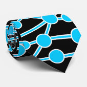 多くの道路II青と白と黒 ネクタイ (ロール)