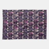 多くの銀河系猫パターン キッチンタオル (横)