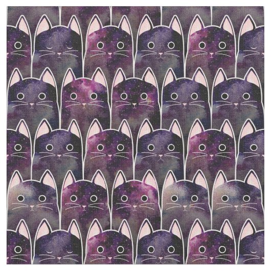 多くの銀河系猫パターン ファブリック (クローズアップ)