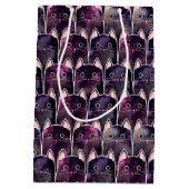 多くの銀河系猫パターン ミディアムペーパーバッグ (裏面)