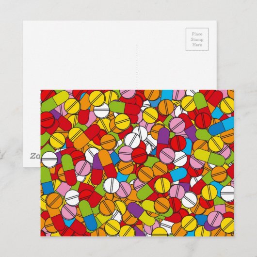 多くの錠剤 ポストカード (正面/裏面)