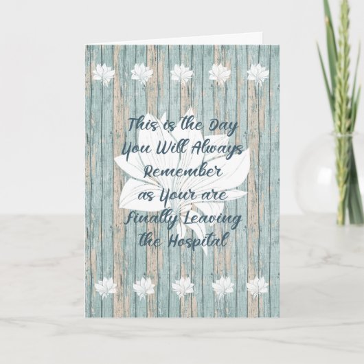 多くの離れ日の後の人病院のカード。 カード (正面)