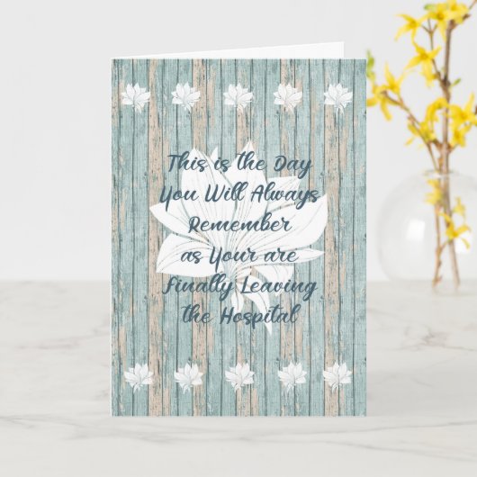 多くの離れ日の後の人病院のカード。 カード (黄色い花)