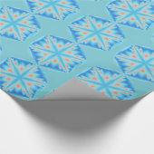 多くの雪の結晶の冬のラッピング紙 ラッピングペーパー (角)