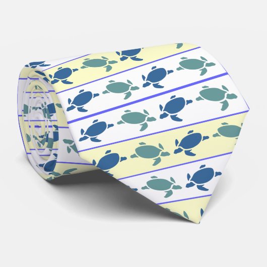 多くの青いウミガメのネクタイ ネクタイ (ロール)