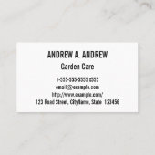 多くの音符パターン名刺 名刺 (裏面)