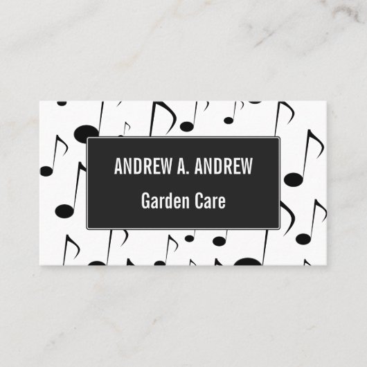 多くの音符パターン名刺 名刺 (正面)