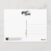 多くの顔の黒猫 ポストカード (裏面)