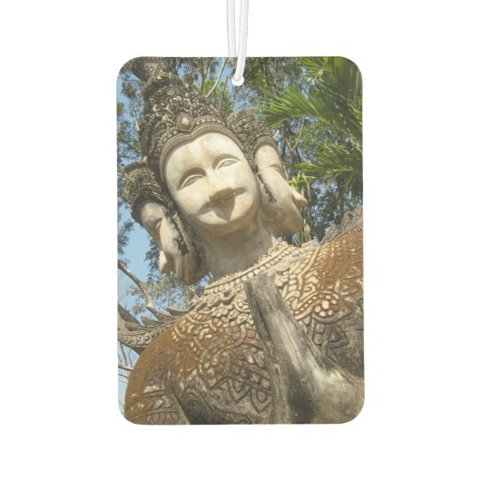 多くの顔ワイ…タイ，イサーン，ノングカイ カーエアーフレッシュナー (裏面)