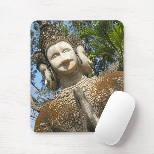 多くの顔ワイ…タイ,イサーン,ノングカイ マウスパッド (マウス)